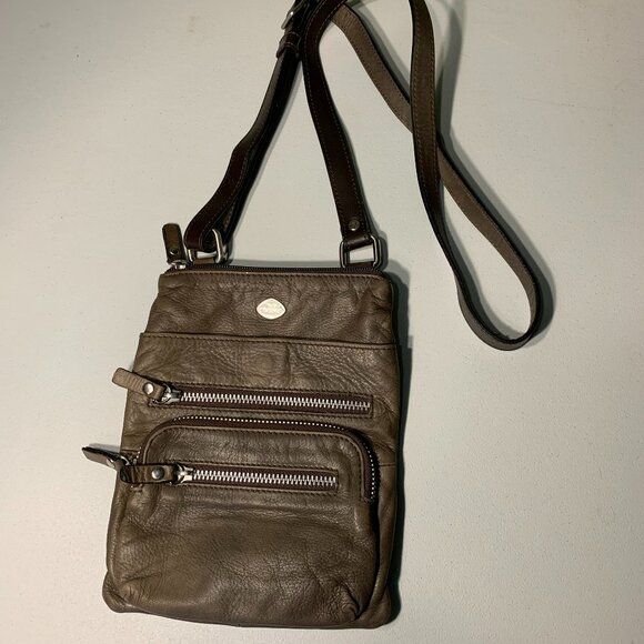 The Trend brown leather crossbody - Picture 1 of 9